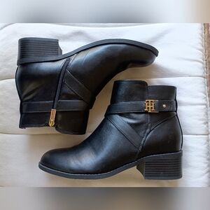Tommy Hilfiger Women's Black Ankle Boots_10